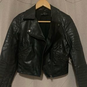 Topshop PU leather jacket
